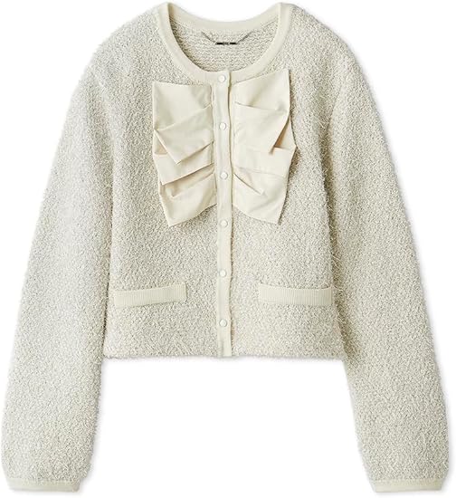 Amazon.co.jp: ダブルリボンニットジャケット CWNJ254114IVRF